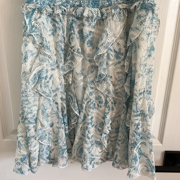 Alice + Olivia Jocelyn Smock Mini Dress Size 10 - Picture 4 of 9